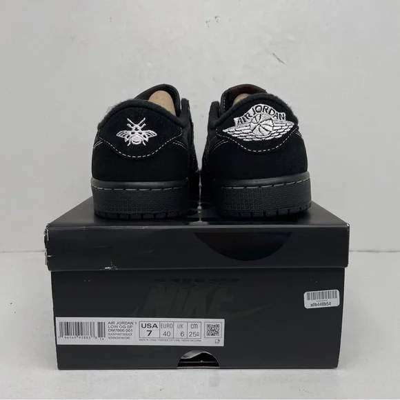 Nike Air Jordan 1 Retro Low SP Travis Scott “Black Phantom” 2023 - Picture 4 of 4